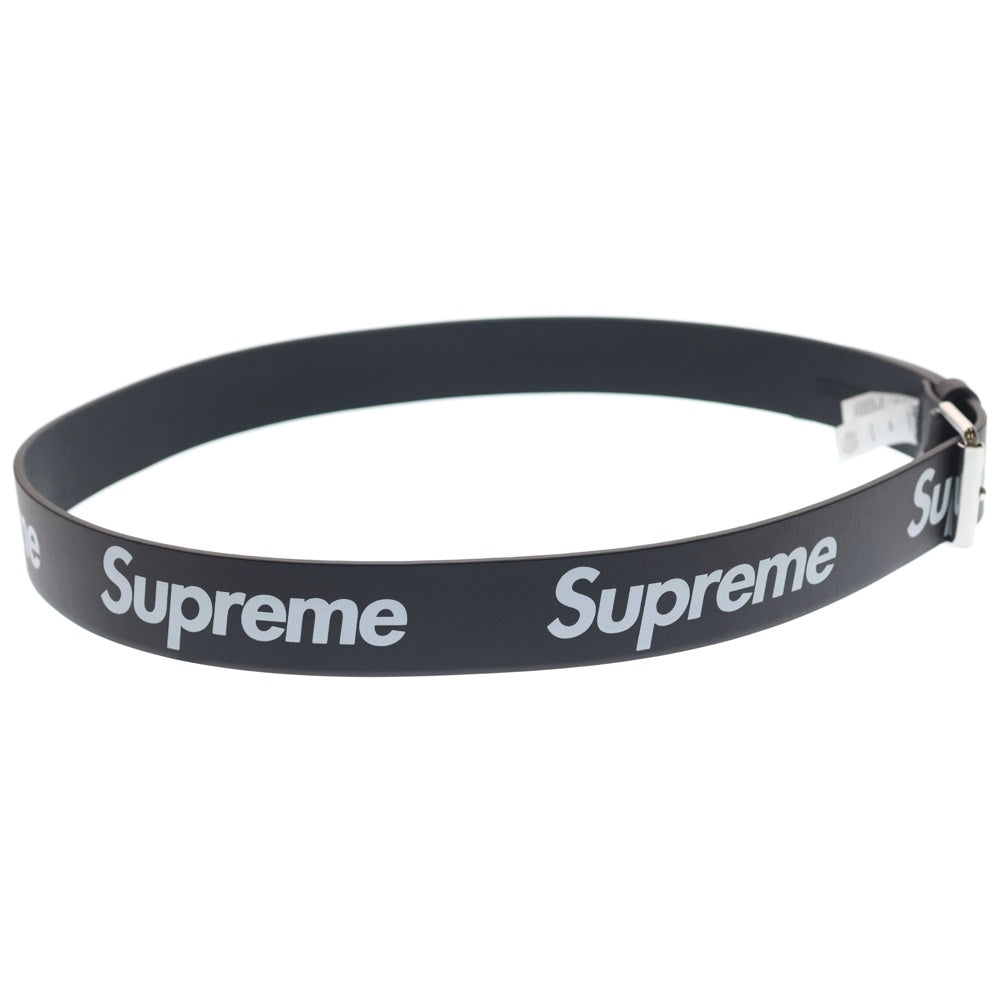 SUPREME(シュプリーム) 22SS Repeat Leather Belt シュプリーム リピートレザーベルト ブラック