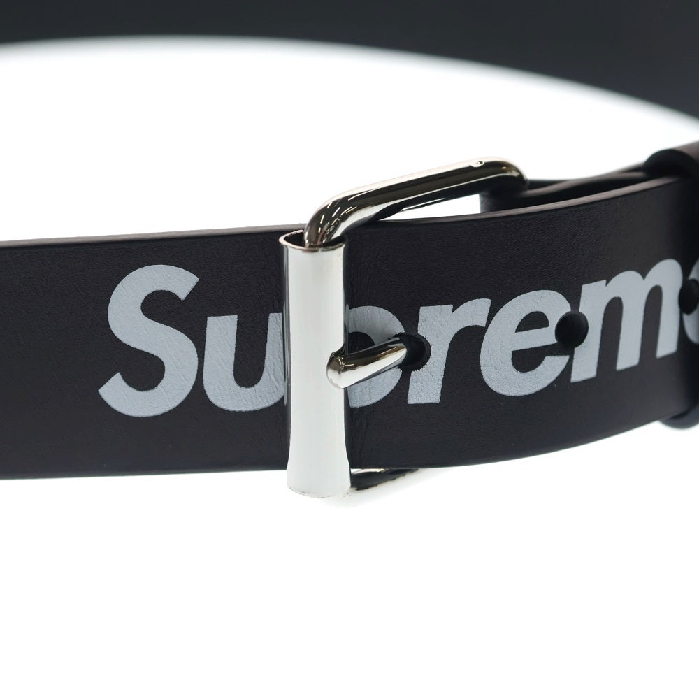 SUPREME(シュプリーム) 22SS Repeat Leather Belt シュプリーム リピートレザーベルト ブラック