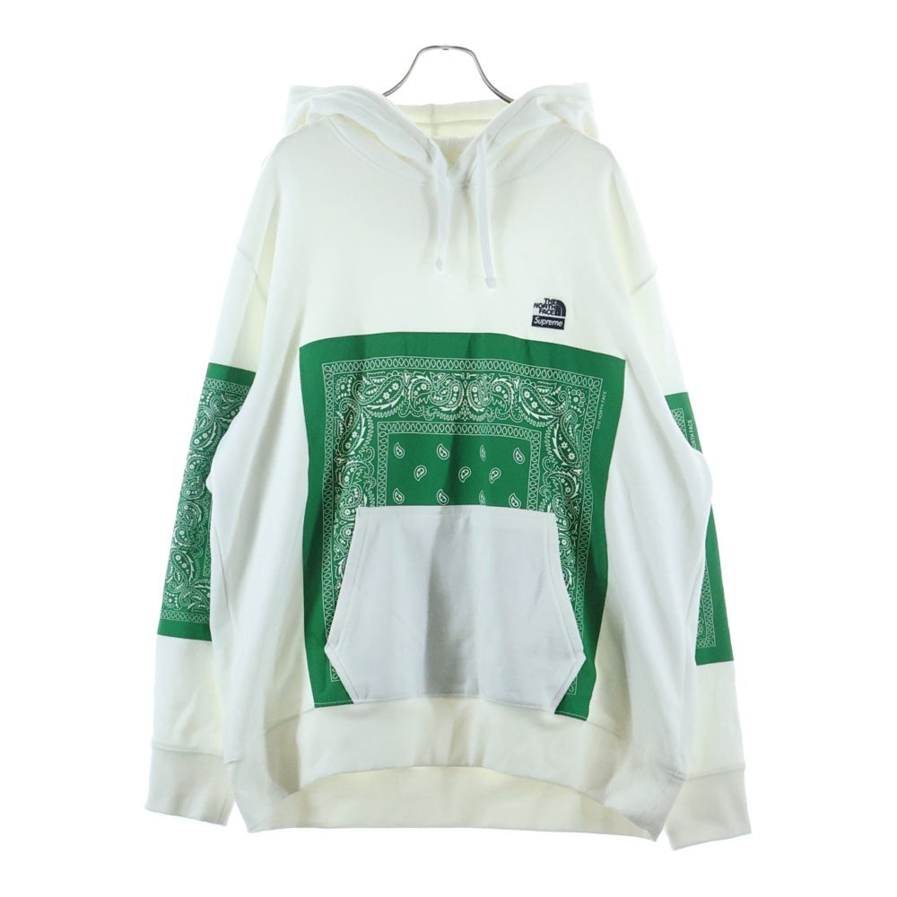SUPREME(シュプリーム) 22SS ×THE NORTH FACE ザノースフェイス バンダナ スウェットパーカー ホワイト NT02208I