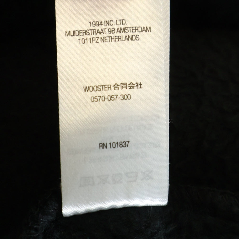 SUPREME(シュプリーム) 24AW Satin Applique Hooded Sweatshirt サテンアプリケフーデッドスウェットシャツ パーカー フーディ ブラック