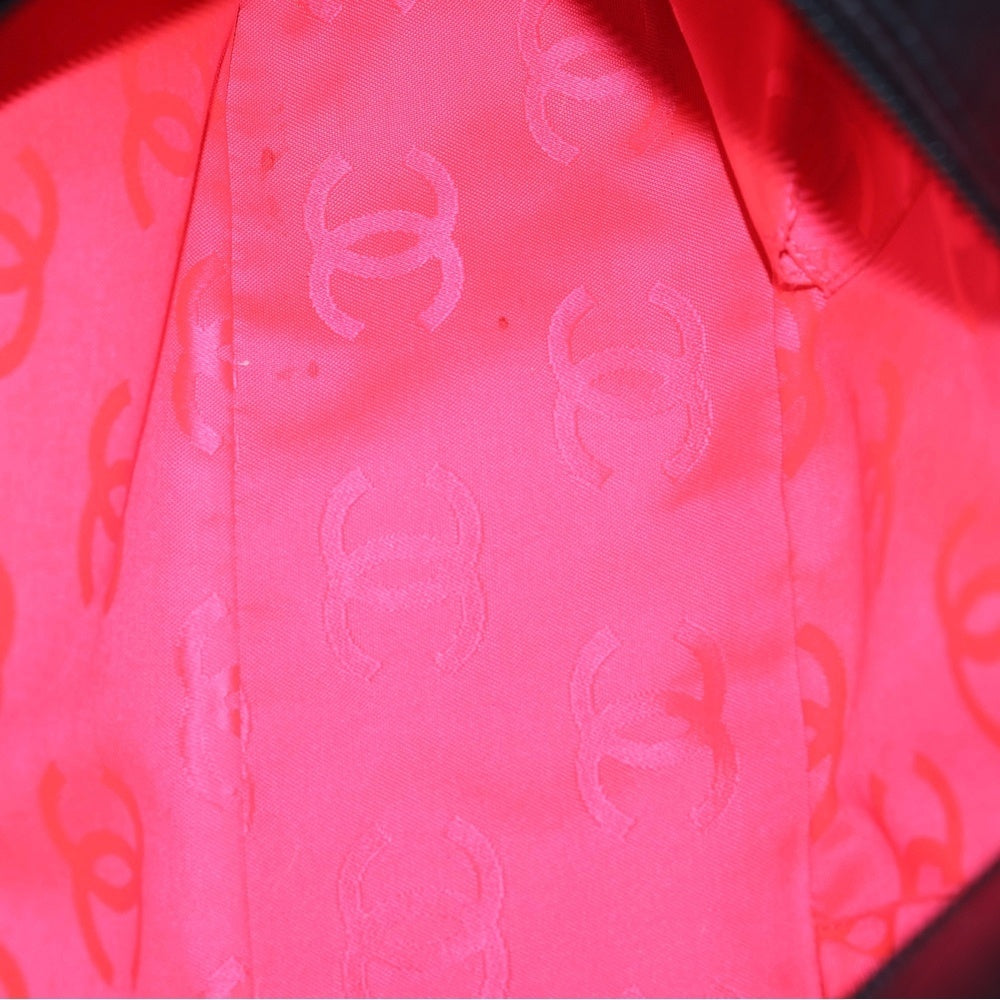 CHANEL(シャネル) カンボンライン スモールボーリングバッグ レザー ハンドバッグ ブラック レディース