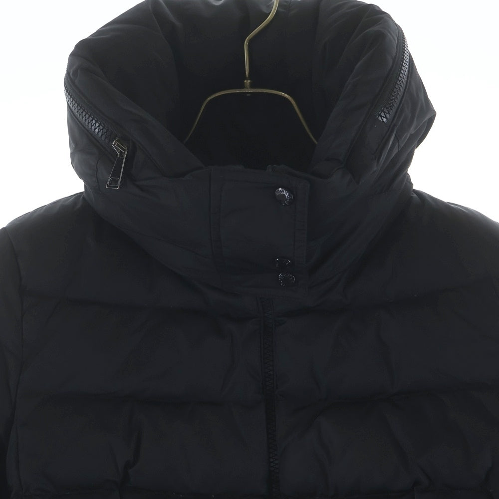 MONCLER(モンクレール) 17AW FLAMMETTE GIUBBOTTO フラメッテ ダウンコート ジップアップ ナイロンジャケット ブラック C20934993105 54155 レディース