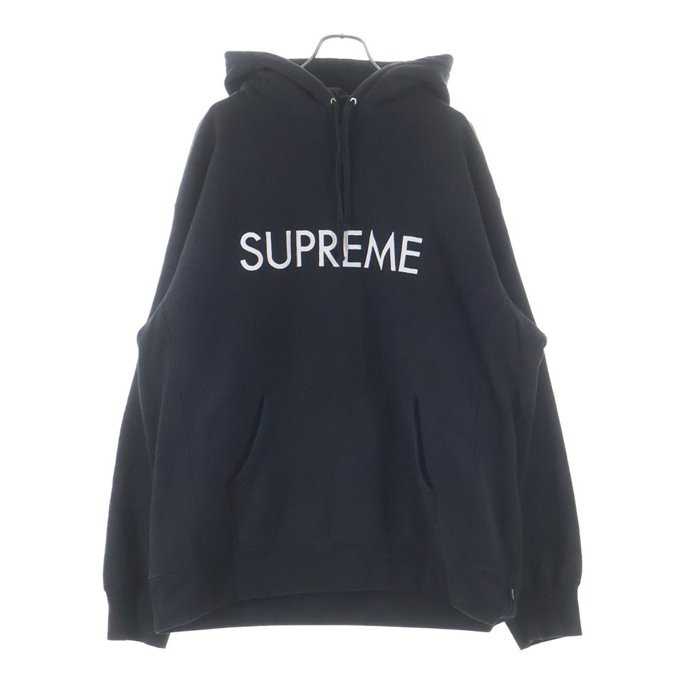 SUPREME(シュプリーム) 22AW Capital Hooded Sweatshirt キャピタル フーデッド スウエットシャツ ブラック
