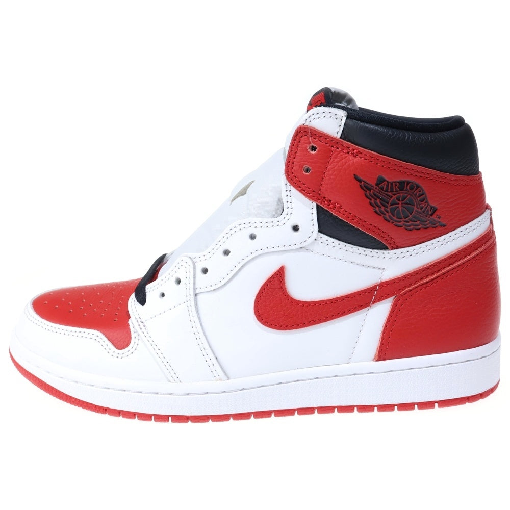 NIKE(ナイキ) AIR JORDAN 1 HIGH OG HERITAGE エアジョーダン 1 ヘリテージ ハイカットスニーカー ホワイト/レッド US9/27cm 555088-161