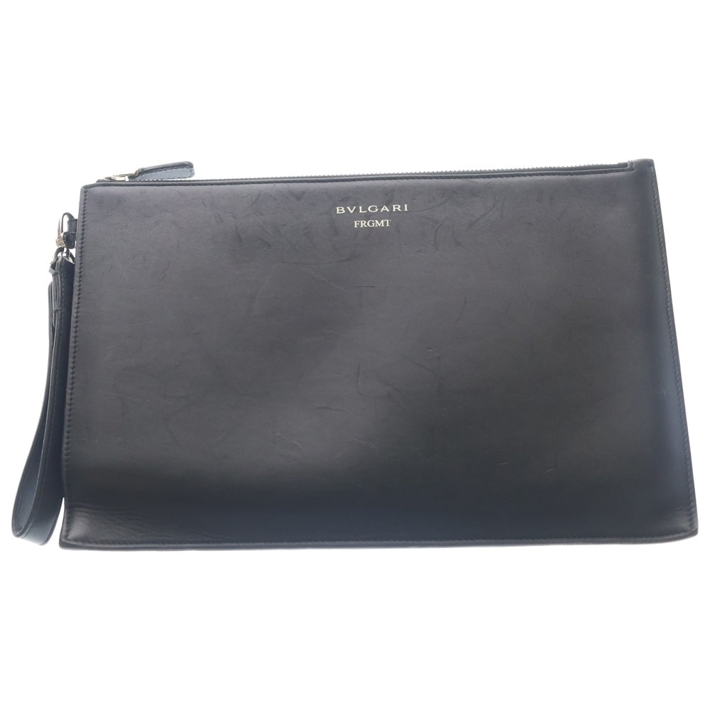 BVLGARI(ブルガリ) ×FRGMT Leather Clutch Bag フラグメント レザー クラッチバッグ ブラック