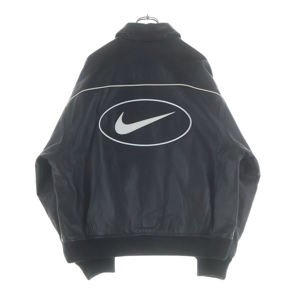 SUPREME(シュプリーム) 25SS ×NIKE Leather Varsity Jacket レザー バーシティ ジャケット ブラック