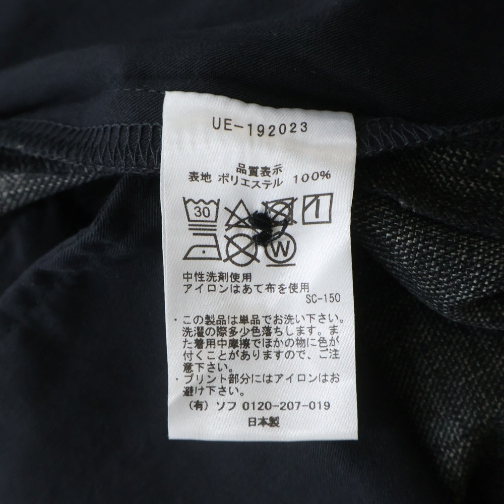 UNIFORM EXPERIMENT(ユニフォームエクスペリメント) 19AW SHARKSKIN SIDE POCKET TAPERED PANTS サイドポケット テーパードパンツ グレー UE-192023