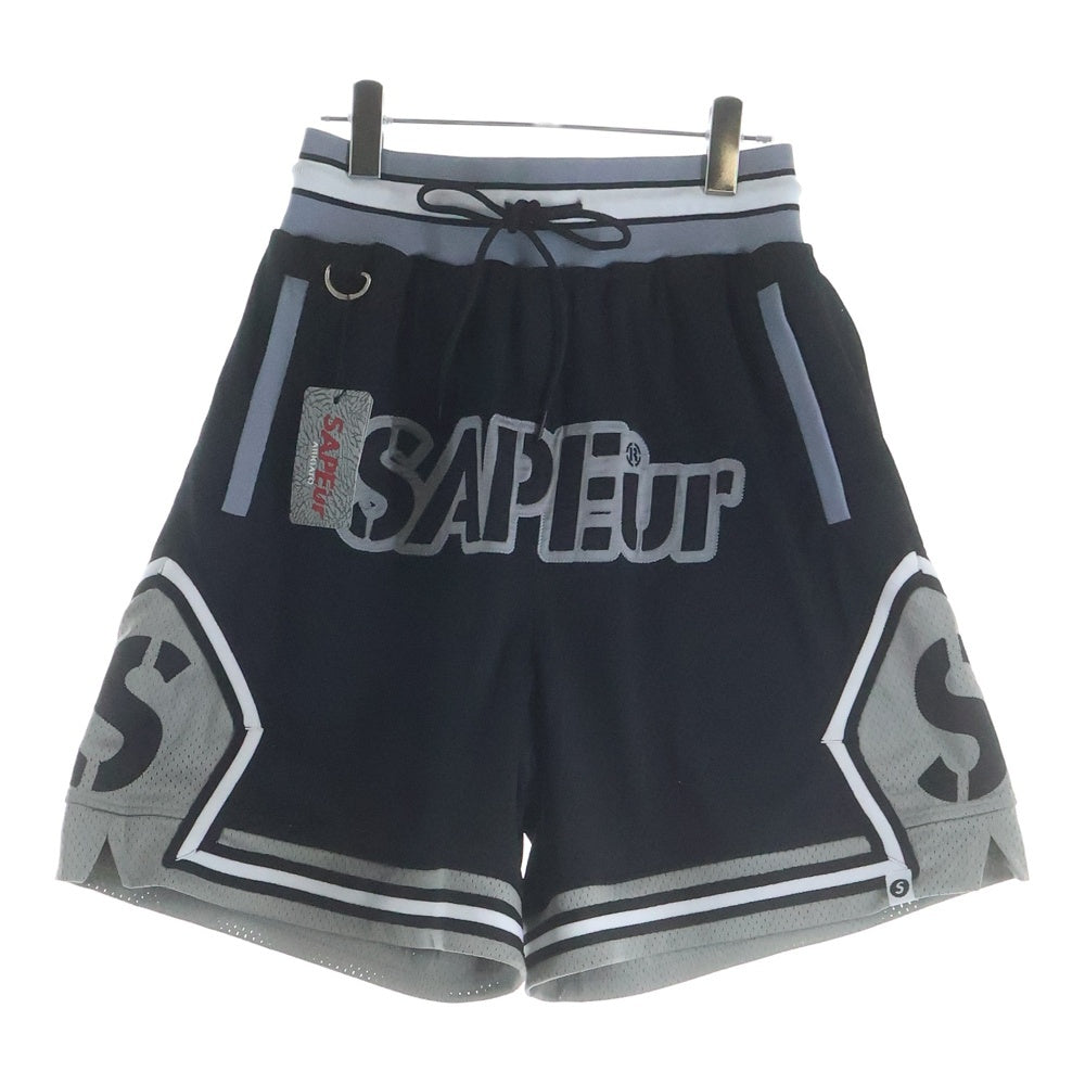 SAPEur(サプール) 23SS BASKET SHORTS バスケットショーツ メッシュハーフパンツ ブラック A0023-332