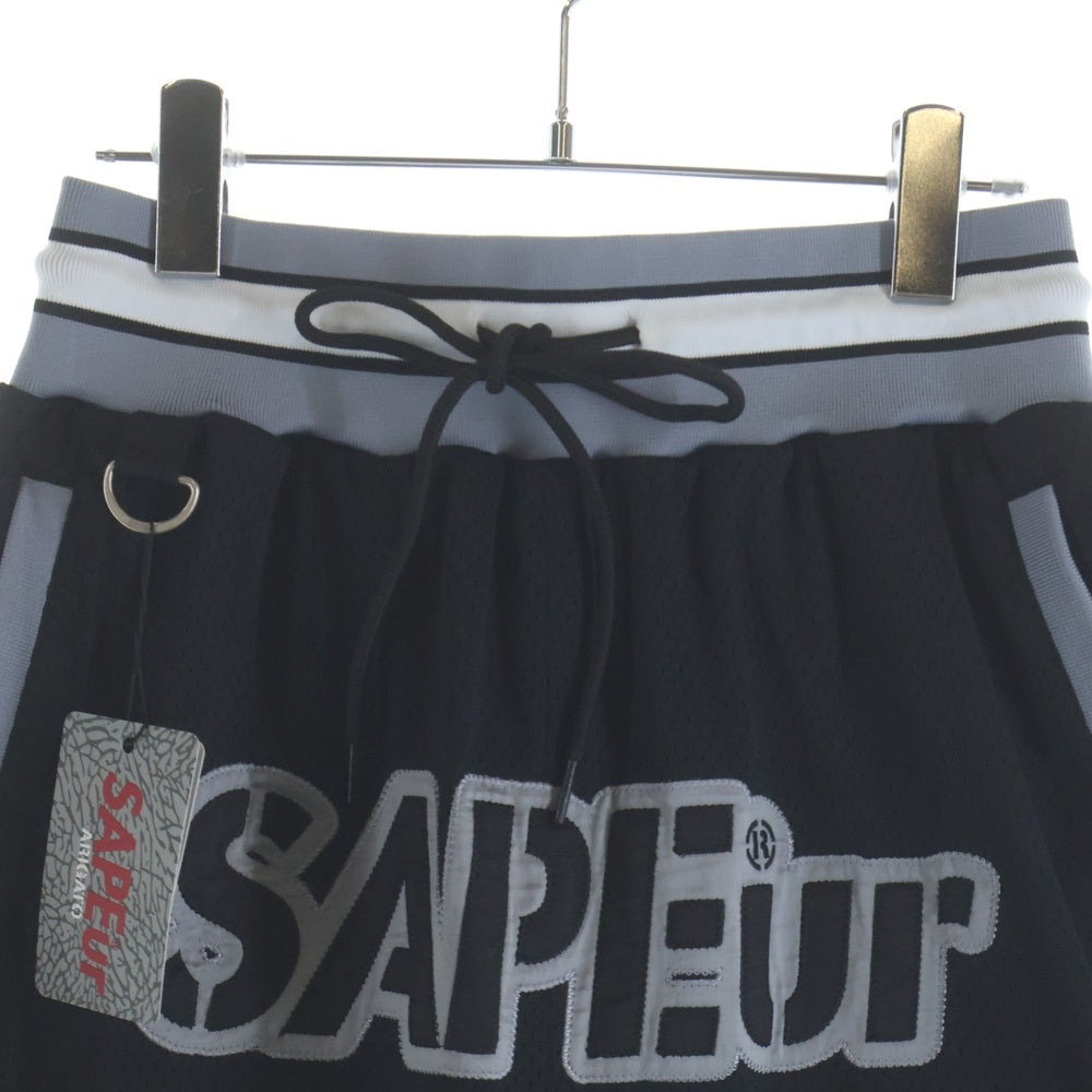 SAPEur(サプール) 23SS BASKET SHORTS バスケットショーツ メッシュハーフパンツ ブラック A0023-332