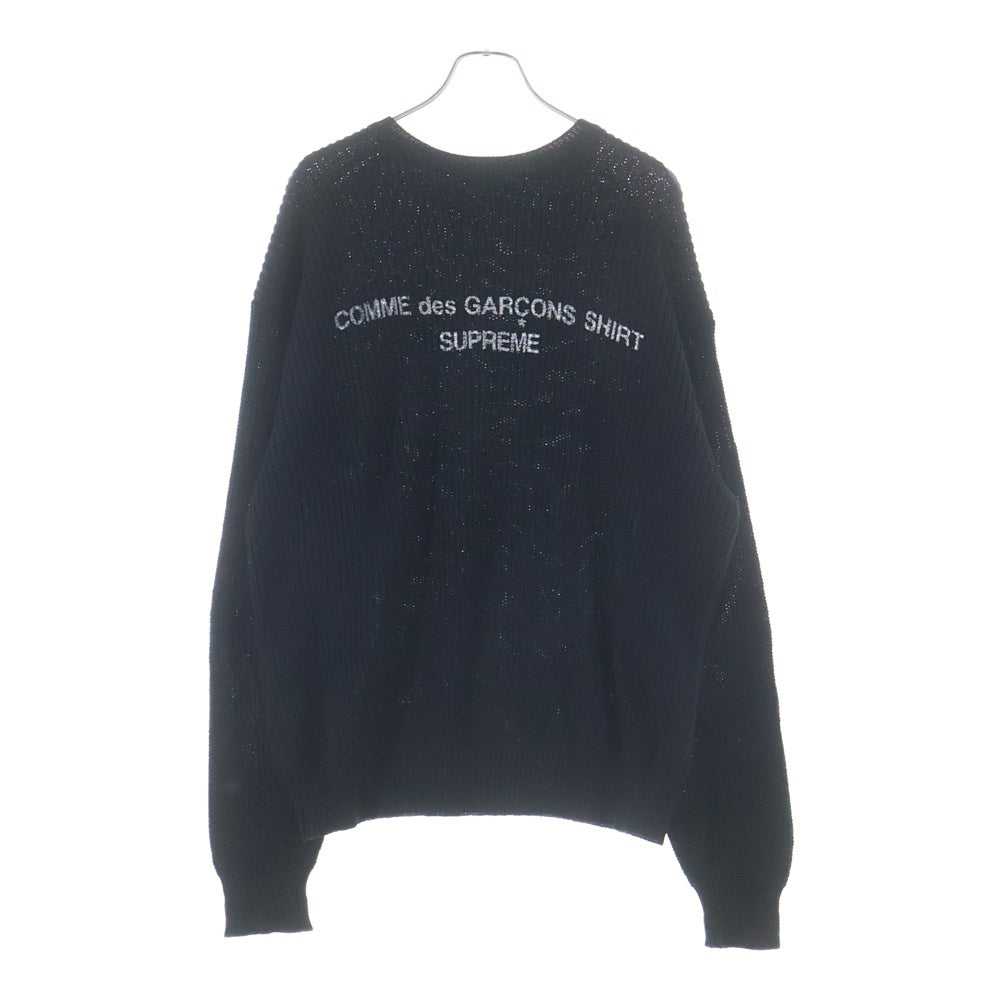 SUPREME(シュプリーム) 18AW ×Comme des Garcons SHIRT Sweater コム デ ギャルソンシャツ ニット セーター ブラック