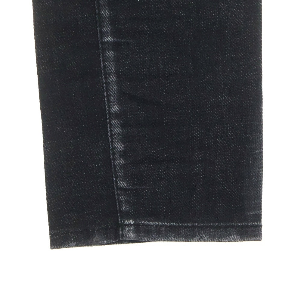 DSQUARED2(ディースクエアード) 22AW ペイント加工 スキニーデニムパンツ ブラック S79LA0047