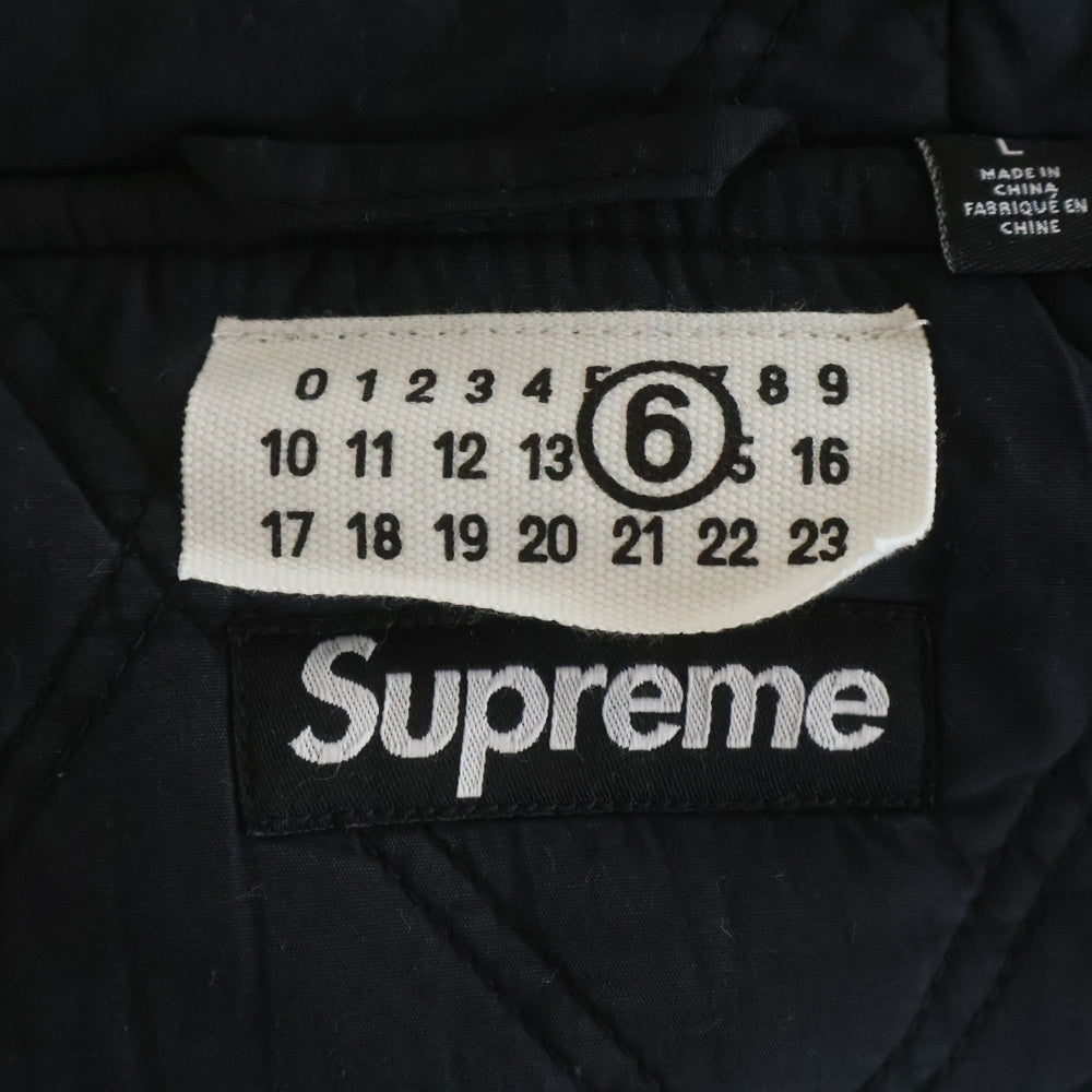 SUPREME(シュプリーム) 24SS ×MM6 Maison Margiela Foil Hooded Work Jacket フォイル フーデッドワークジャケット ブラック