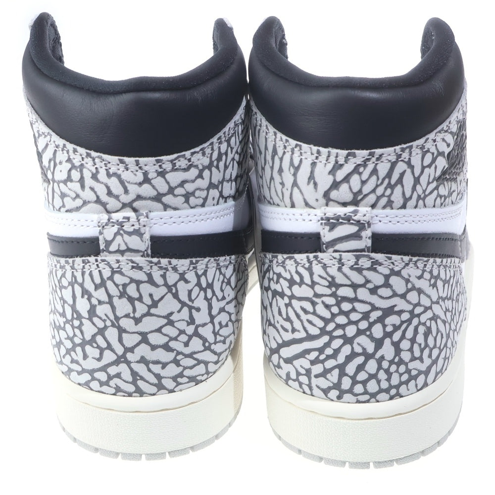 NIKE(ナイキ) AIR JORDAN 1 RETRO HIGH OG WHITE CEMENT ELEPHANT エアジョーダン1 ホワイトセメント サファリ ハイカットスニーカー US9.5/27.5cm DZ5485-052