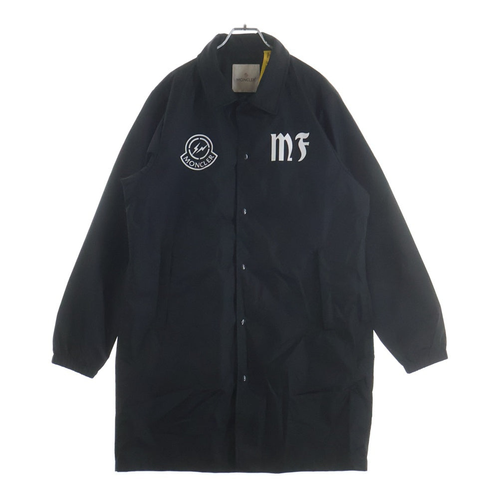 MONCLER GENIUS(モンクレール ジーニアス) 19SS ×FRAGMENT DOWNBEAT E109U4200050 53558 フラグメント バックロゴナイロンベンチコート ジャケット ブラック