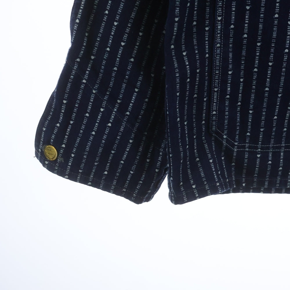 HUMAN MADE(ヒューマンメイド) 25SS WABASH COVERALL JACKET ウォバッシュカバーオール ジャケット ストライプ インディゴ