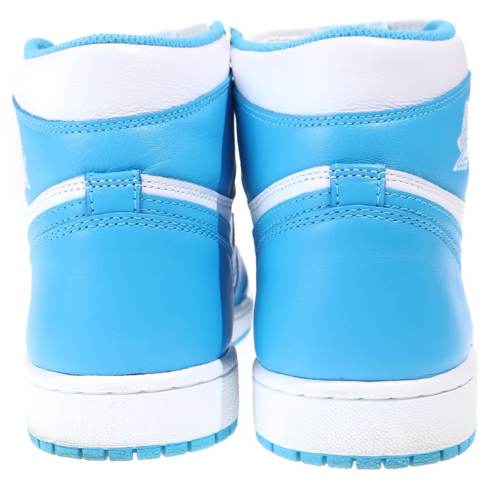 NIKE(ナイキ) AIR JORDAN1 RETRO HIGH UNC エアジョーダン1 ノースカロライナ ハイカットスニーカー ブルー/ホワイト US9.5/27.5cm 555088-117
