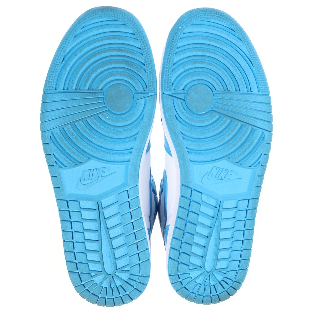 NIKE(ナイキ) AIR JORDAN1 RETRO HIGH UNC エアジョーダン1 ノースカロライナ ハイカットスニーカー ブルー/ホワイト US9.5/27.5cm 555088-117