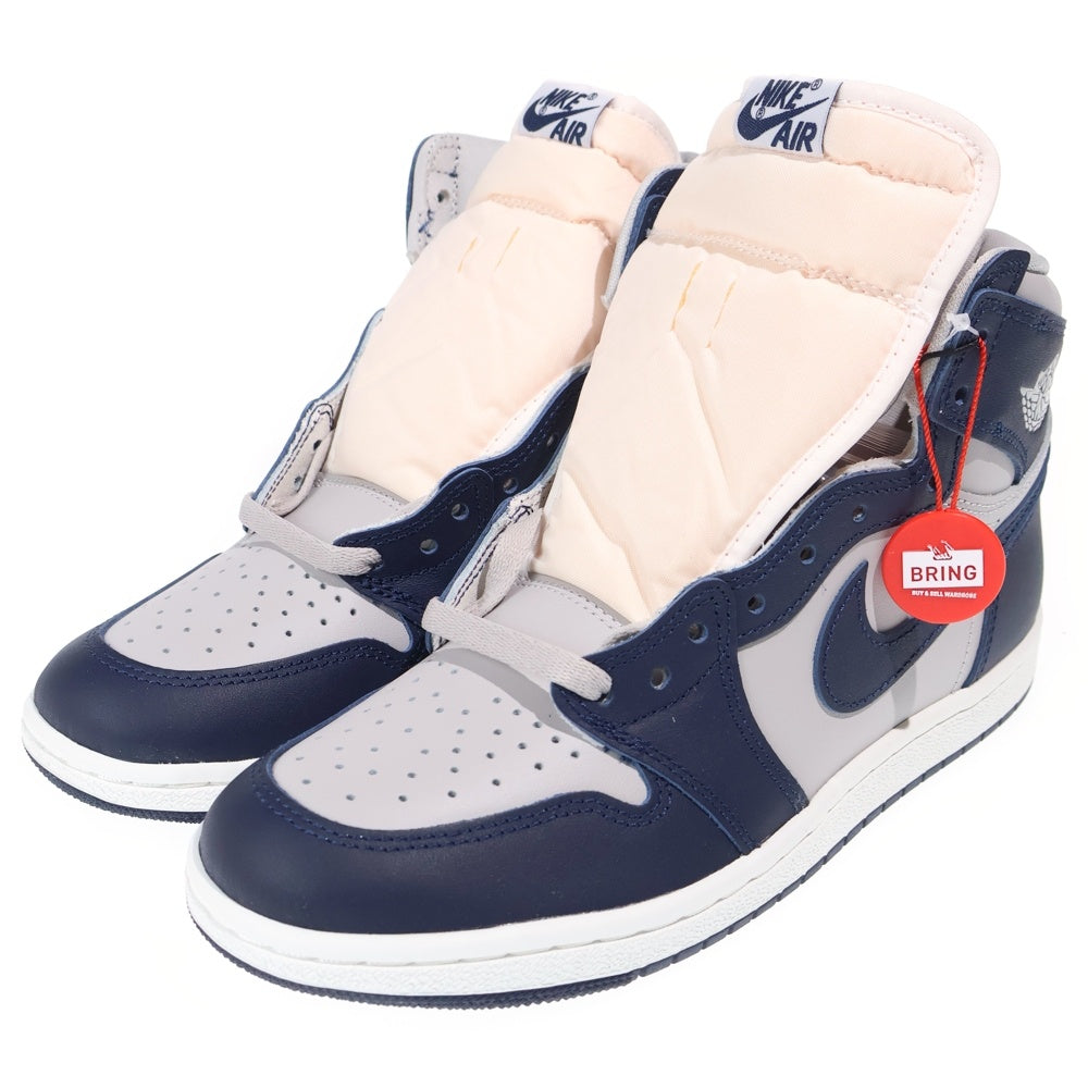 NIKE(ナイキ) AIR JORDAN 1 HIGH 85 GEORGETOWN エアジョーダン1 85 ジョージタウン ハイカットスニーカー グレー/ネイビー US8/26cm BQ4422-400