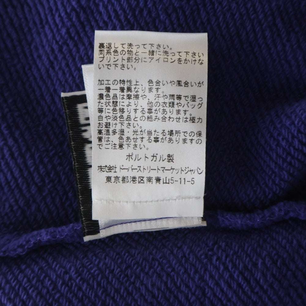 DENIM TEARS(デニムティアーズ) 25SS MONO WREATH HOODIE 総柄 プリント スウェットパーカー パープル SS25THD064