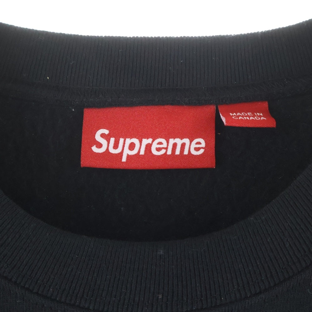 SUPREME(シュプリーム) 24AW ×Thrasher Crewneck スラッシャー スウェットクルーネックトレーナー ブラック