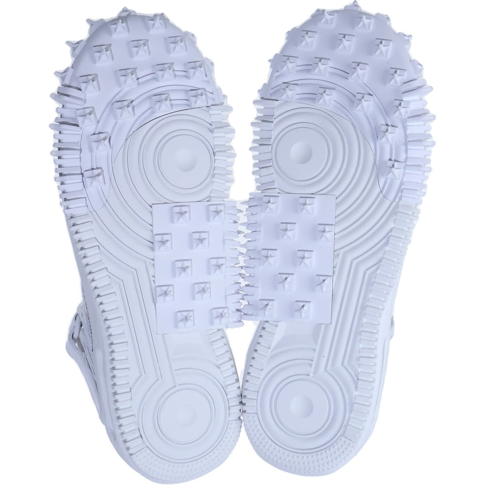 NIKE(ナイキ) ×OFF-WHITE AIR FORCE1 MID SP LTHR オフホワイト エアフォース1 ミッドカットスニーカー ホワイト US9.5/27.5cm DR0500-100