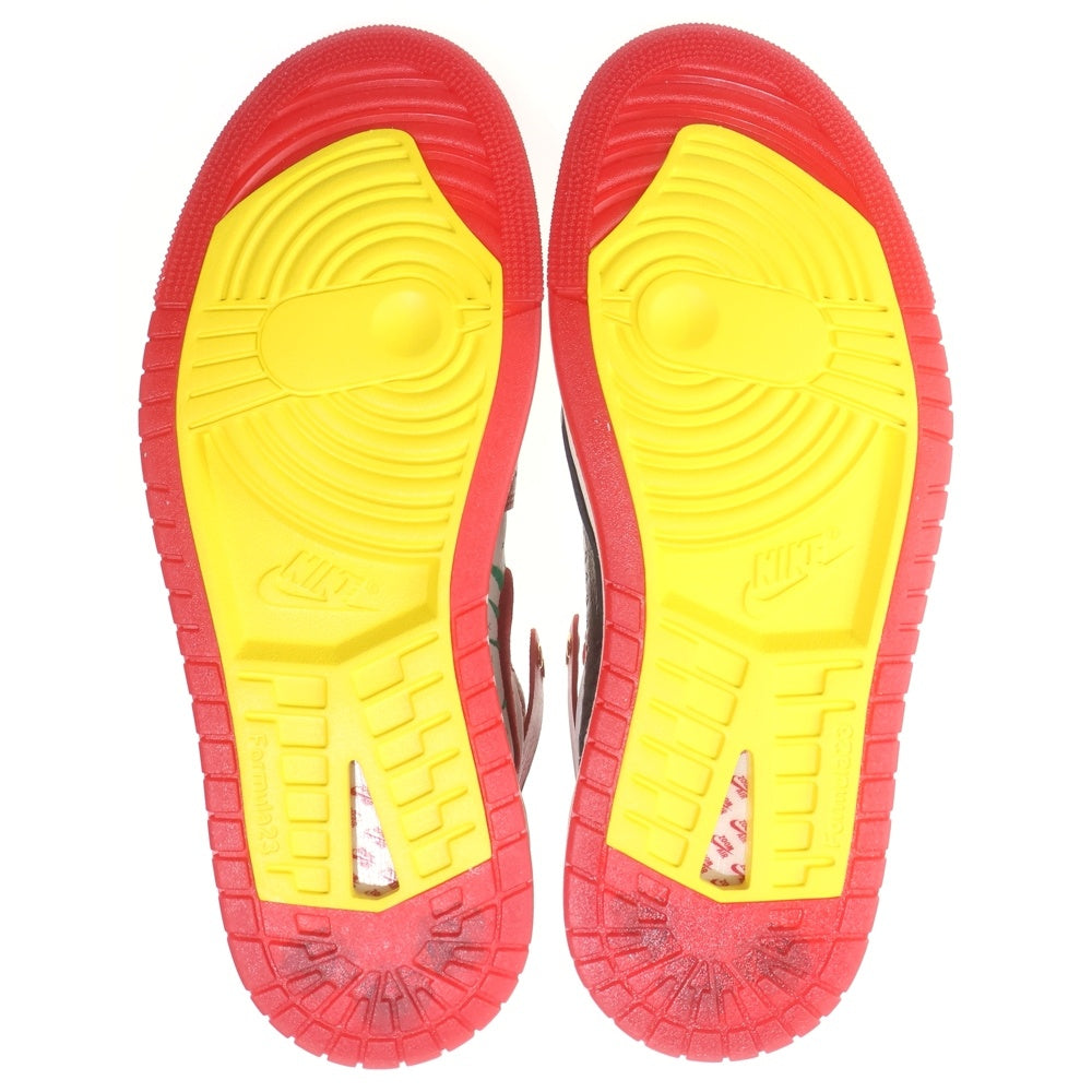 NIKE(ナイキ) ×TEYANA TAYLOR W AIR JORDAN 1 ZM AIR CMF 2 SP テヤナ テイラー ウィメンズ エアジョーダン1 ハイ ズーム ハイカットスニーカー レッド US11/28cm FJ0604-601 レディース