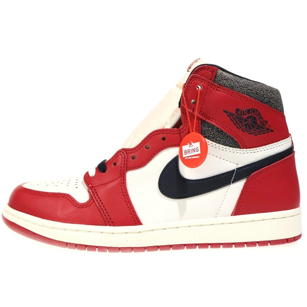 NIKE(ナイキ) AIR JORDAN 1 LOST & FOUND CHICAGO エアジョーダン1 ロスト ファウンド シカゴ ハイカットスニーカー ホワイト/レッド/ブラック US9.5/27.5cm DZ5485-612