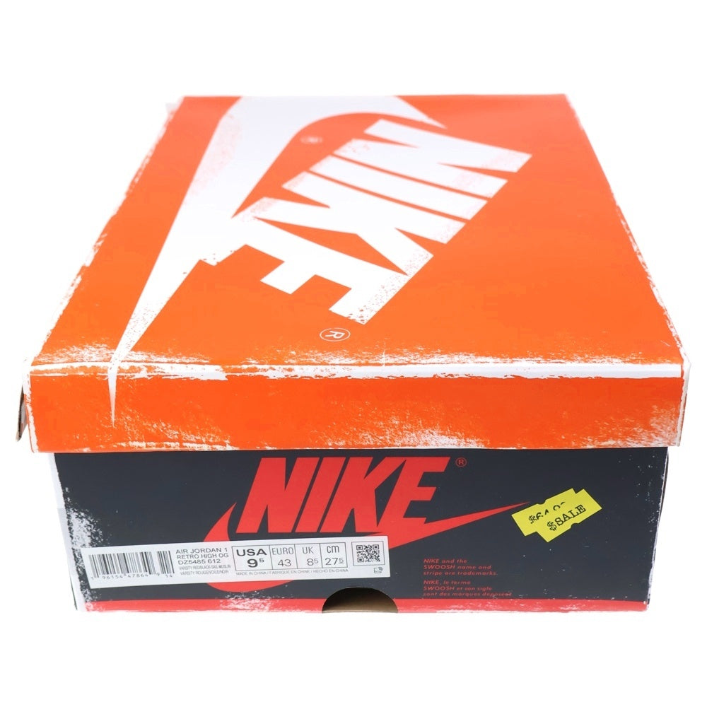 NIKE(ナイキ) AIR JORDAN 1 LOST & FOUND CHICAGO エアジョーダン1 ロスト ファウンド シカゴ ハイカットスニーカー ホワイト/レッド/ブラック US9.5/27.5cm DZ5485-612