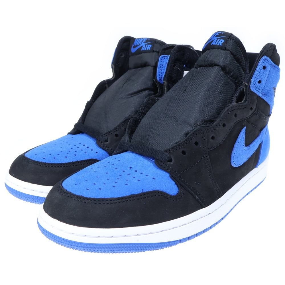 NIKE(ナイキ) AIR JORDAN 1 RETRO HIGH OG ROYAL REIMAGINED エアジョーダン1スエードロイヤル ハイカットスニーカー ブルー/ブラック US9.5/27.5cm DZ5485-042