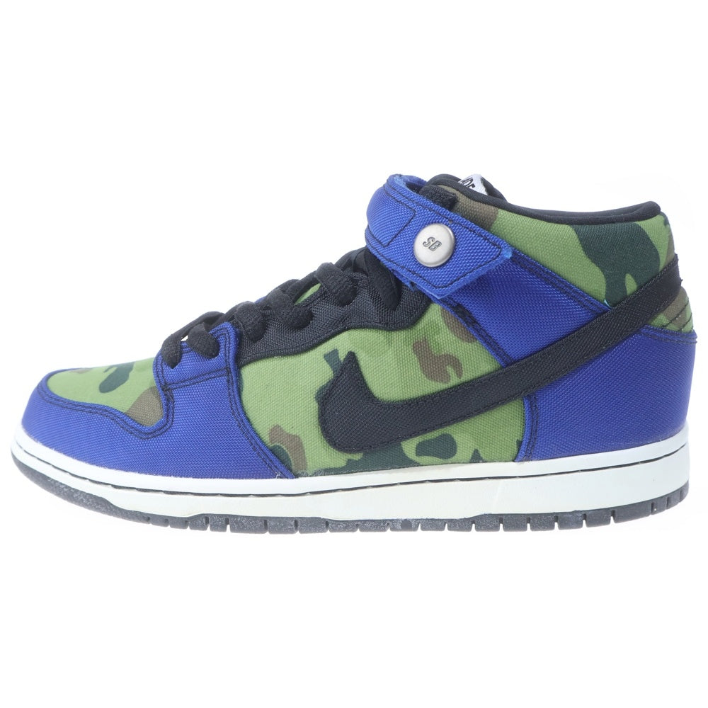NIKE SB(ナイキエスビー) DUNK MID PREMIUM MADE FOR SKATE ダンクミッド メイドフォースケート ミドルカットスニーカーシューズ ブルー/カーキ US9.5/27.5cm 616348-410