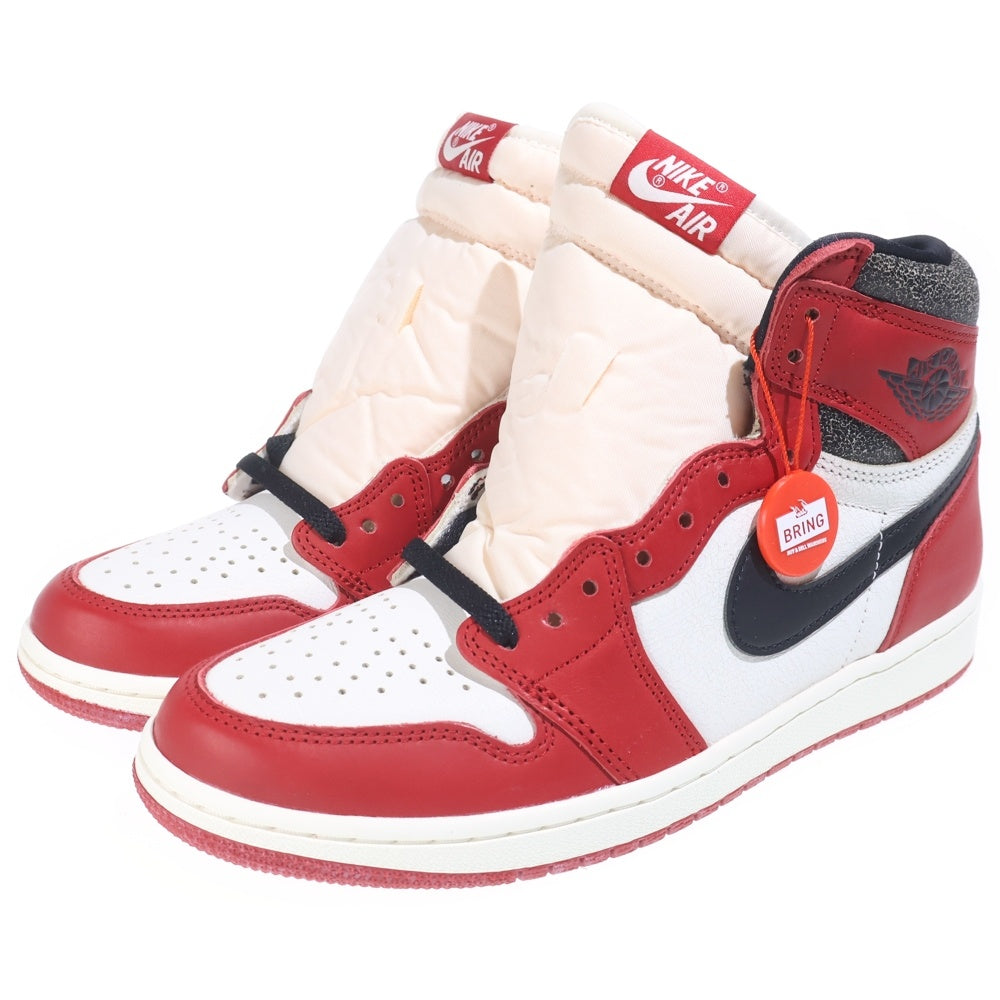 NIKE(ナイキ) AIR JORDAN 1 LOST & FOUND CHICAGO エアジョーダン1 ロスト ファウンド シカゴ ハイカットスニーカー ホワイト/レッド/ブラック US9/27cm DZ5485-612