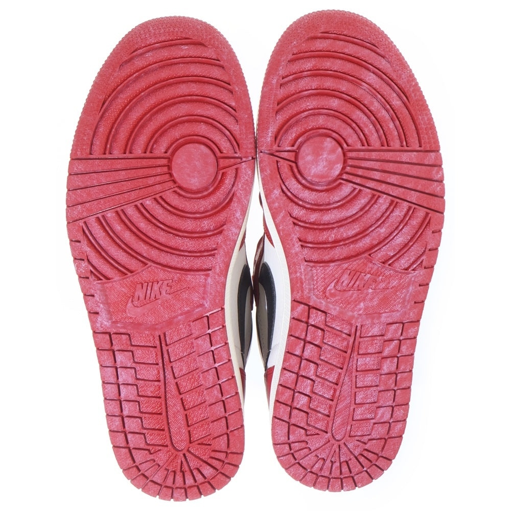 NIKE(ナイキ) AIR JORDAN 1 LOST & FOUND CHICAGO エアジョーダン1 ロスト ファウンド シカゴ ハイカットスニーカー ホワイト/レッド/ブラック US9/27cm DZ5485-612