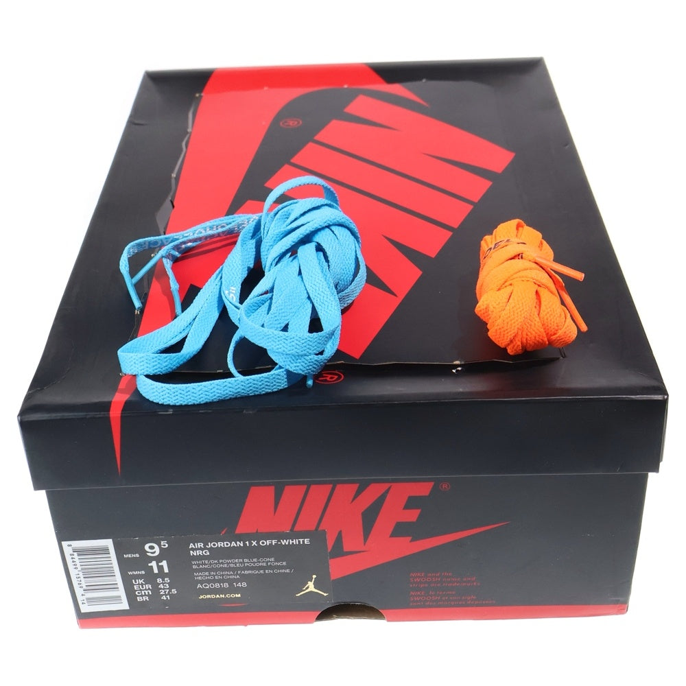 NIKE(ナイキ) ×OFF-WHITE AIR JORDAN 1 POWDER BLUE UNC オフホワイト