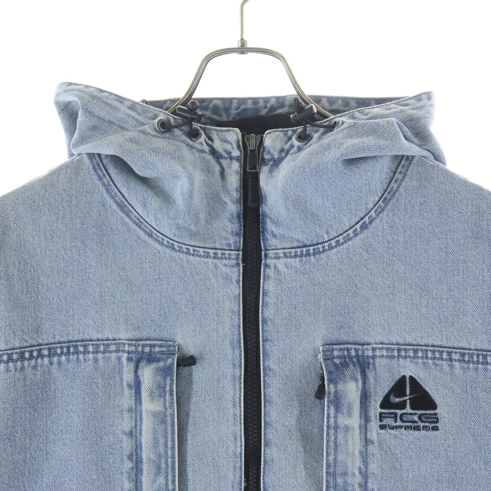 SUPREME(シュプリーム) 22AW ×NIKE ACG Denim Pullover デニムプルオーバージャケット インディゴ DN3245-469