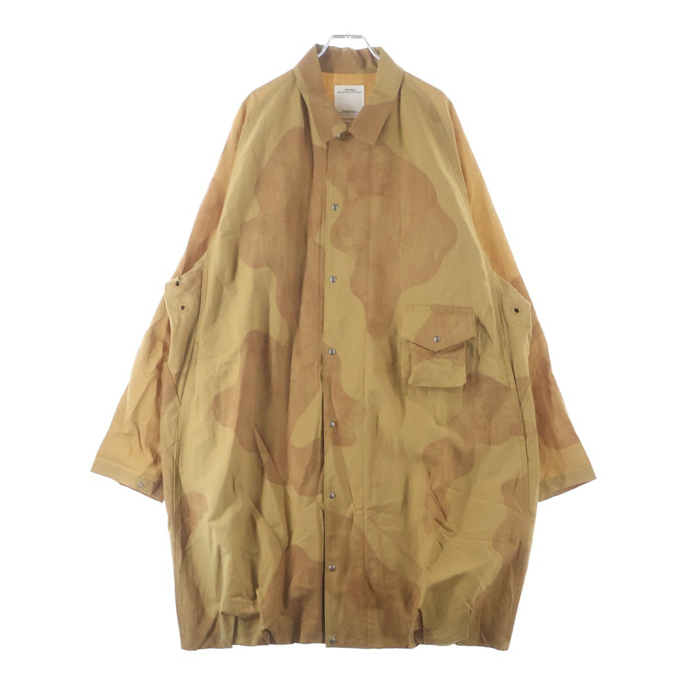 VISVIM(ヴィスヴィム) FOUR WINDS COAT ウール リネン ロングコート ブラウン 0121205013026