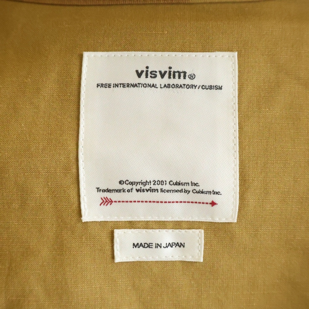 VISVIM(ヴィスヴィム) FOUR WINDS COAT ウール リネン ロングコート ブラウン 0121205013026