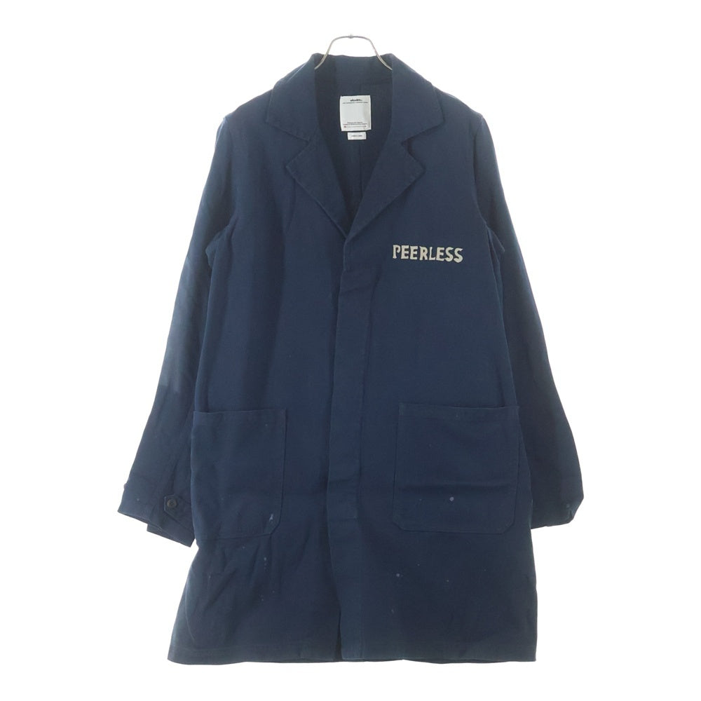 VISVIM(ヴィスヴィム) 18AW PEERLESS SHOP COAT 0118205013014 ピュアレス ショップ コート ジャケット ネイビー