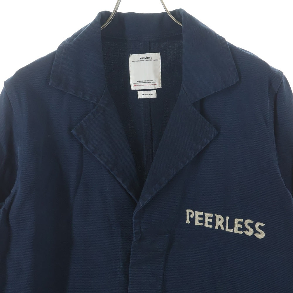 VISVIM(ヴィスヴィム) 18AW PEERLESS SHOP COAT 0118205013014 ピュアレス ショップ コート ジャケット ネイビー