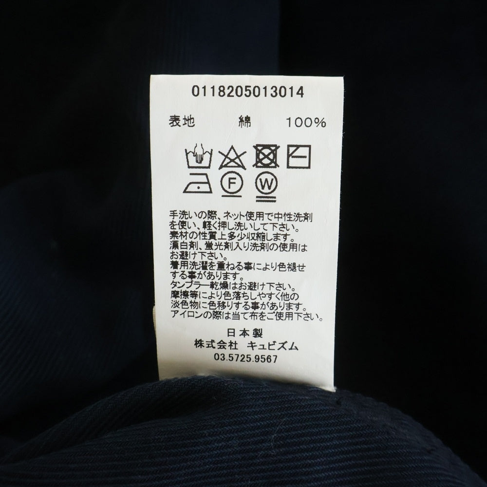 VISVIM(ヴィスヴィム) 18AW PEERLESS SHOP COAT 0118205013014 ピュアレス ショップ コート ジャケット ネイビー