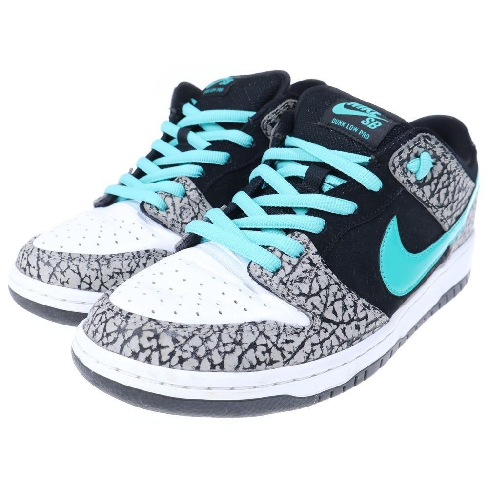 NIKE SB(ナイキエスビー) DUNK LOW PRO SB ATMOS ELEPHANT ダンク ロー プロ エスビー アトモス ローカット スニーカー ブラック/グレー US9/27cm BQ6817-009