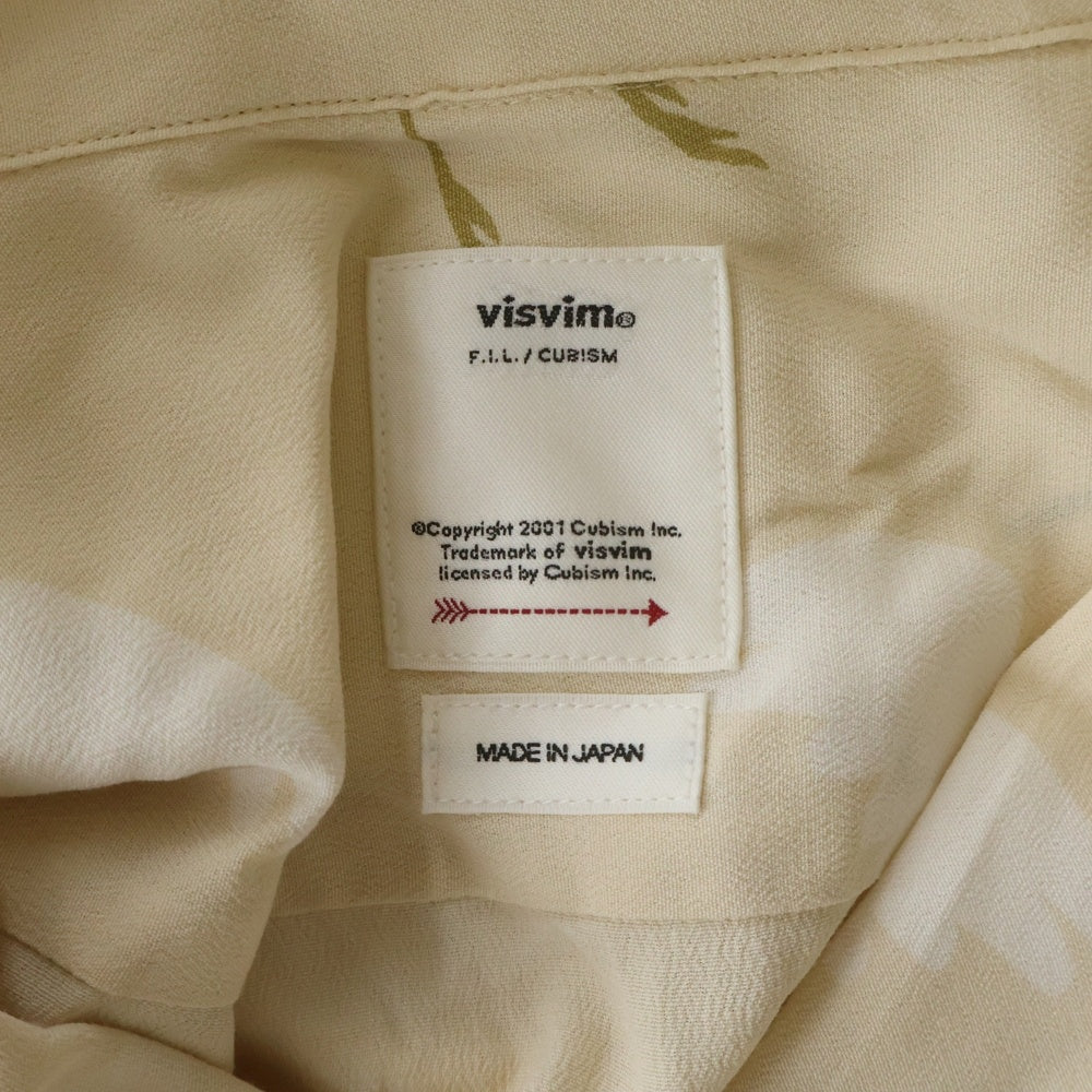 VISVIM(ヴィスヴィム) CROSBY SHIRT S/S HIKAKU 半袖シャツ ベージュ