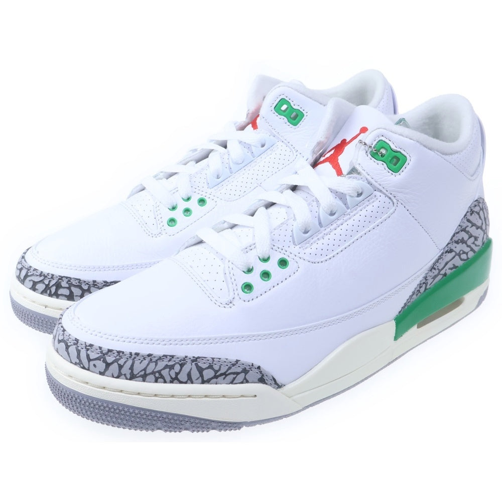 NIKE(ナイキ) WMNS AIR JORDAN 3 RETRO LUCKY GREEN ウィメンズ エアジョーダン 3 レトロ ラッキー グリーン ハイカットスニーカー ホワイト/グリーン US11/28cm CK9246-136 レディース