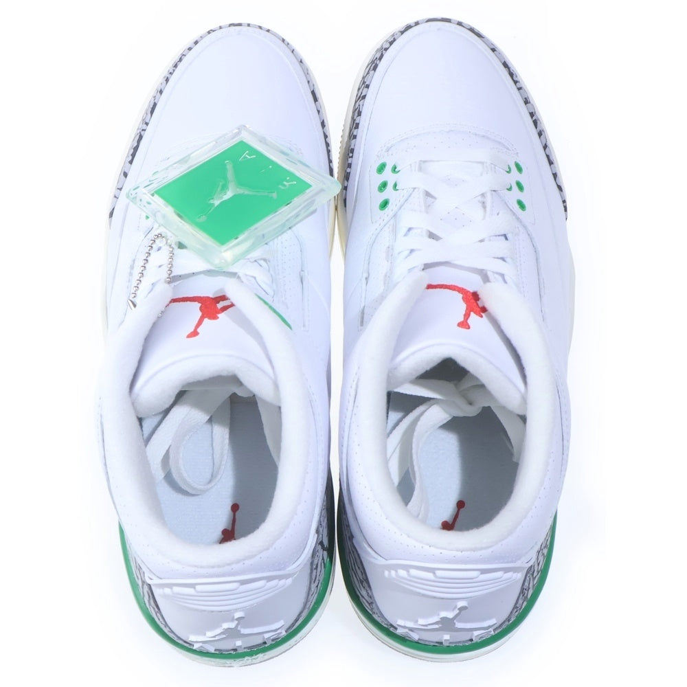 NIKE(ナイキ) WMNS AIR JORDAN 3 RETRO LUCKY GREEN ウィメンズ エアジョーダン 3 レトロ ラッキー グリーン ハイカットスニーカー ホワイト/グリーン US11/28cm CK9246-136 レディース