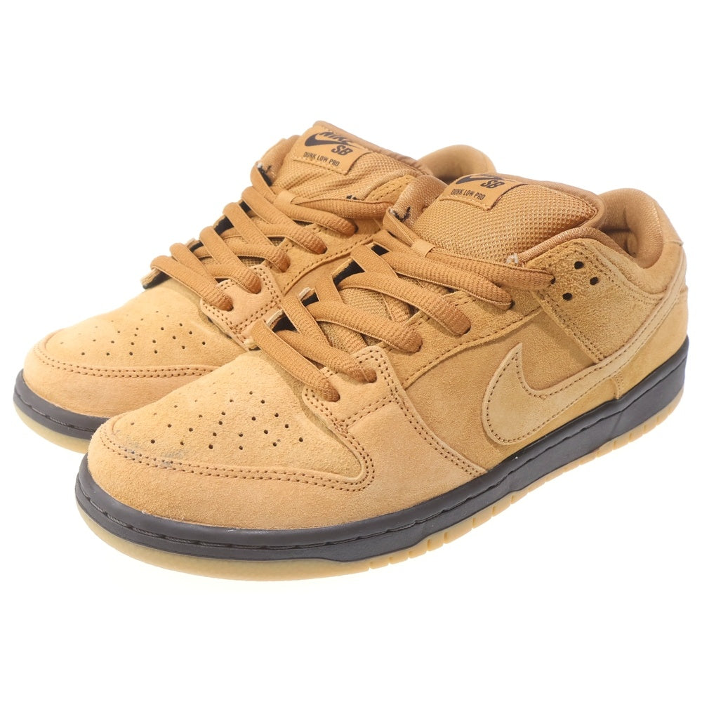 NIKE SB(ナイキエスビー) DUNK LOW PRO WHEAT MOCHA ダンク ロー プロ ウィート モカ レースアップ ローカットスニーカー ブラウン US9/27cm BQ6817-204