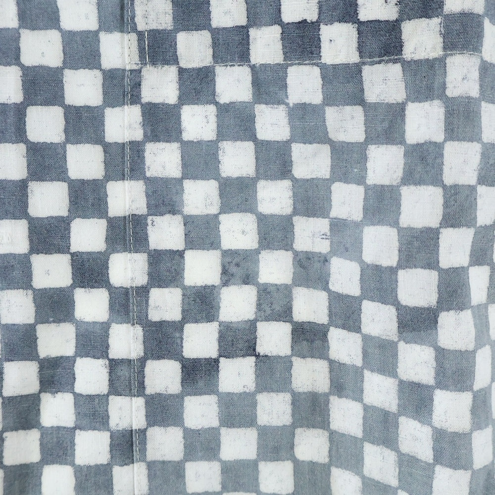 VISVIM(ヴィスヴィム) DUKE SHIRT S/S CHECKERBOARD チェッカーボード 半袖シャツ グレー 0116105011024