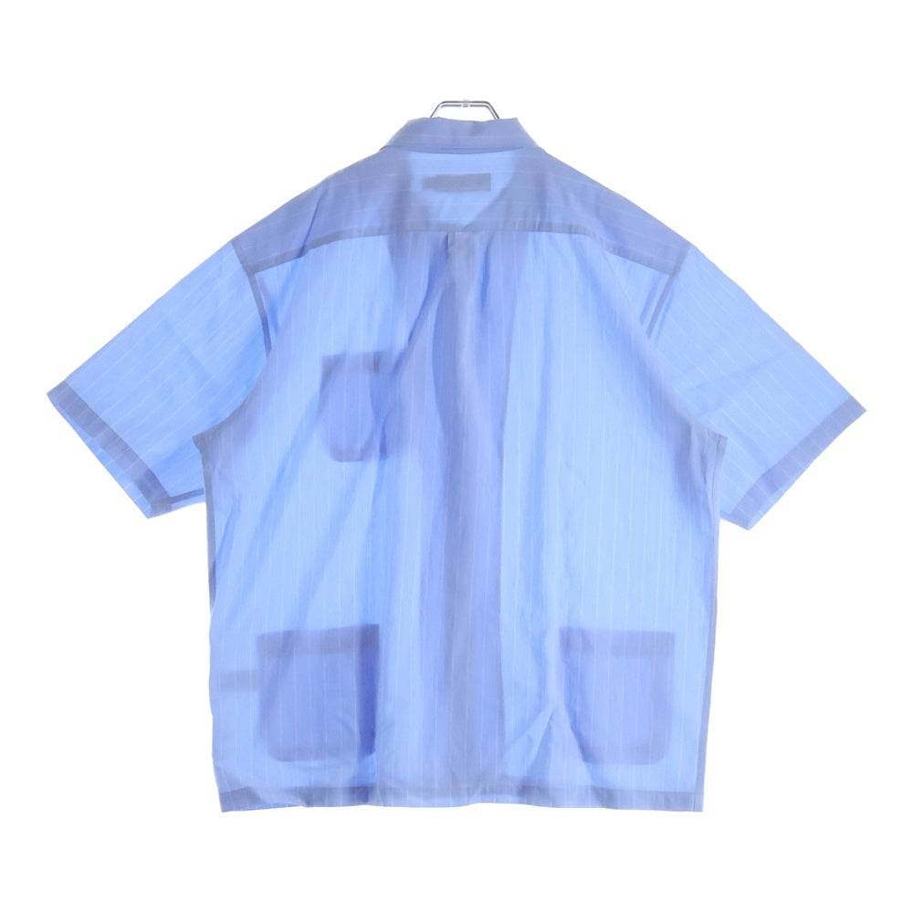 SUPREME(シュプリーム) 25SS Stripe S/S Pajama Shirt ストライプパジャマシャツ 半袖 ブルー