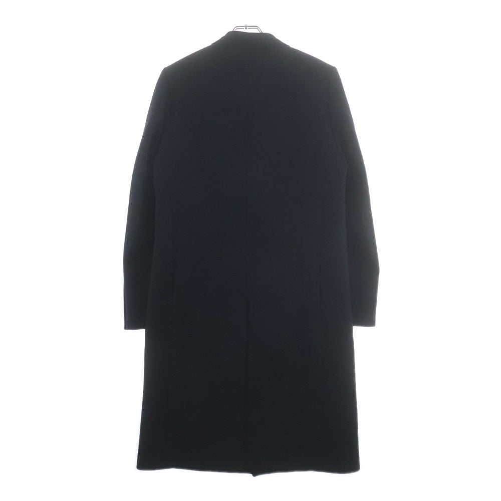 SAINT LAURENT PARIS(サンローランパリ) 14AW ベルベット切替 ラペルチェスターコート ネイビー 360158 Y977F