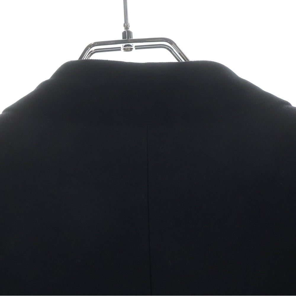 SAINT LAURENT PARIS(サンローランパリ) 14AW ベルベット切替 ラペルチェスターコート ネイビー 360158 Y977F
