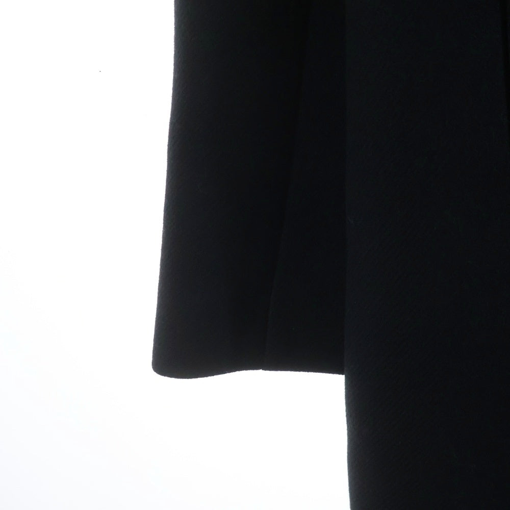 SAINT LAURENT PARIS(サンローランパリ) 14AW ベルベット切替 ラペルチェスターコート ネイビー 360158 Y977F