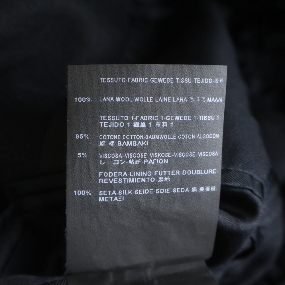 SAINT LAURENT PARIS(サンローランパリ) 14AW ベルベット切替 ラペルチェスターコート ネイビー 360158 Y977F
